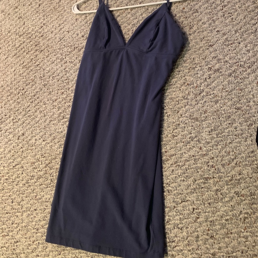 Blue mini dress